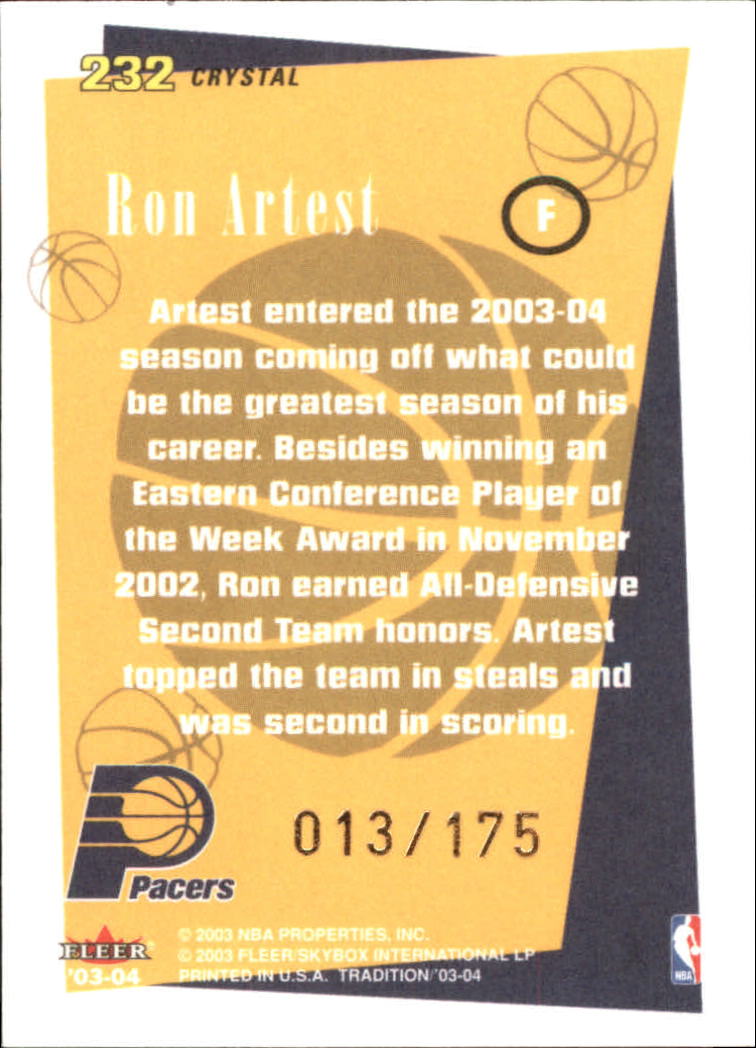2003/2004 Fleer Tradition Basketball Part 3 Parallel and Insert Cards - Picture 98 of 220