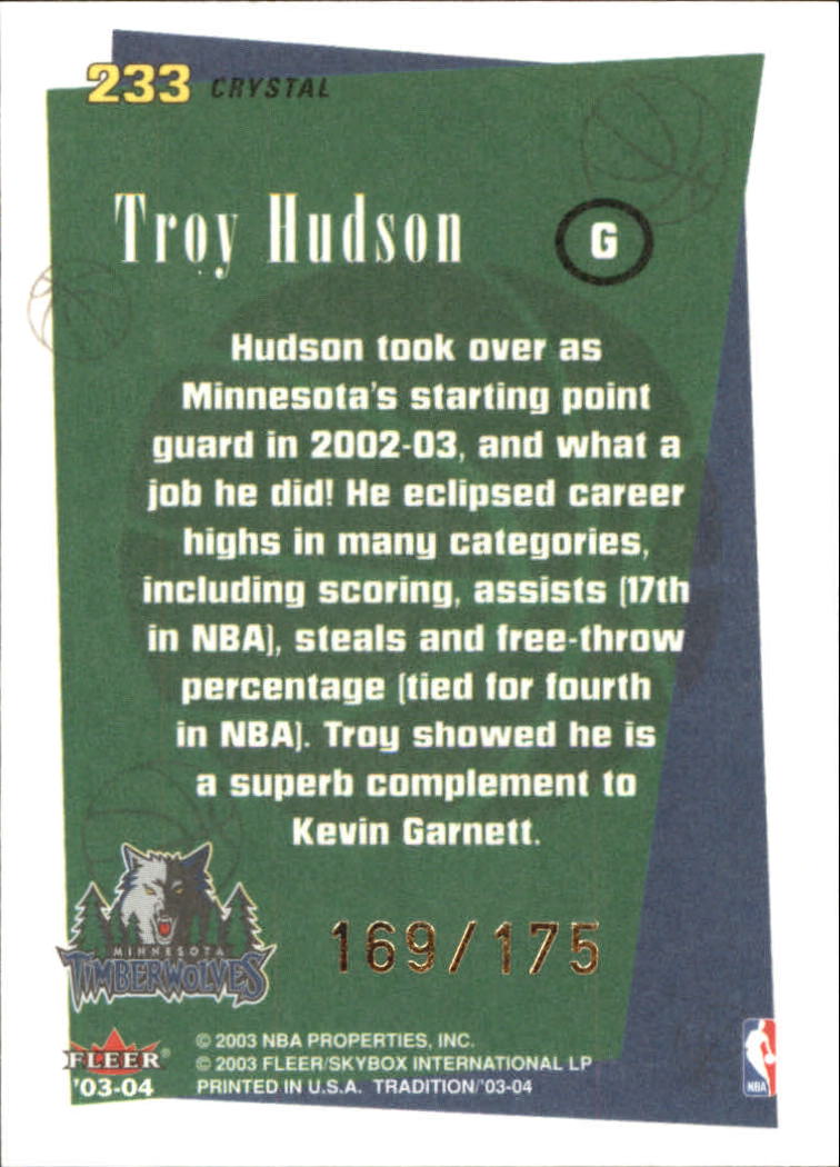 2003/2004 Fleer Tradition Basketball Part 3 Parallel and Insert Cards - Picture 100 of 220