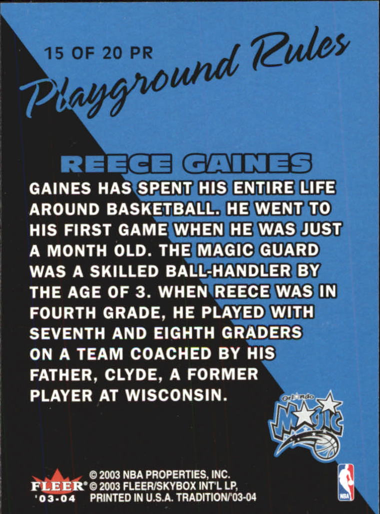 2003/2004 Fleer Tradition Basketball Part 3 Parallel and Insert Cards - Picture 189 of 220