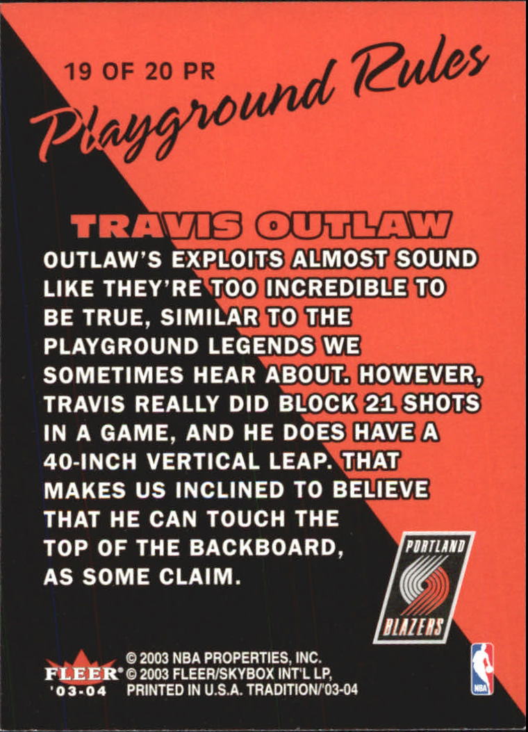 2003/2004 Fleer Tradition Basketball Part 3 Parallel and Insert Cards - Picture 197 of 220