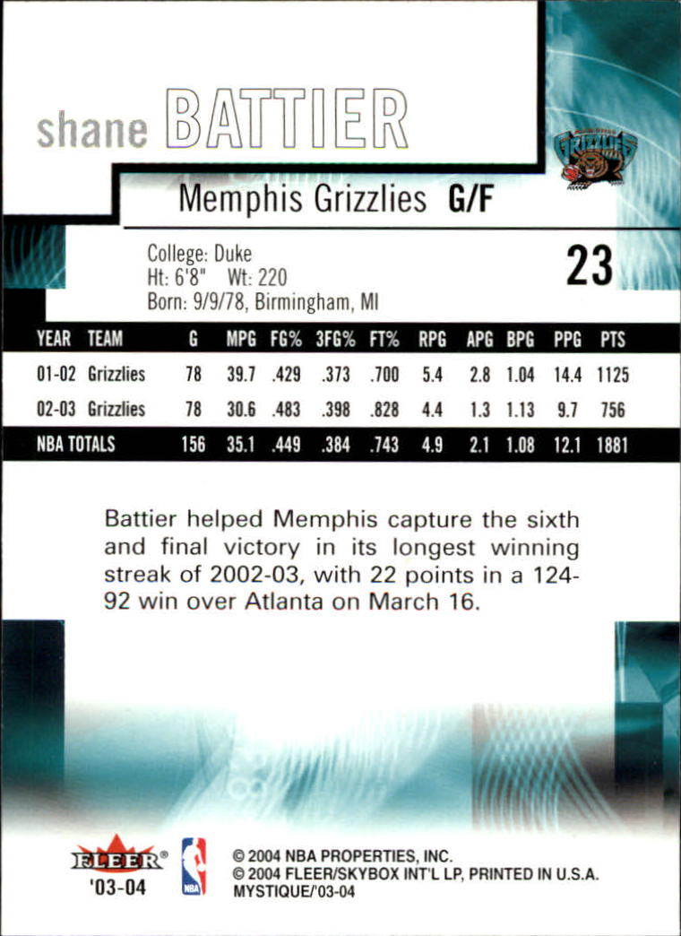 2003/2004 Mystique (Fleer) Basketball - Picture 47 of 231