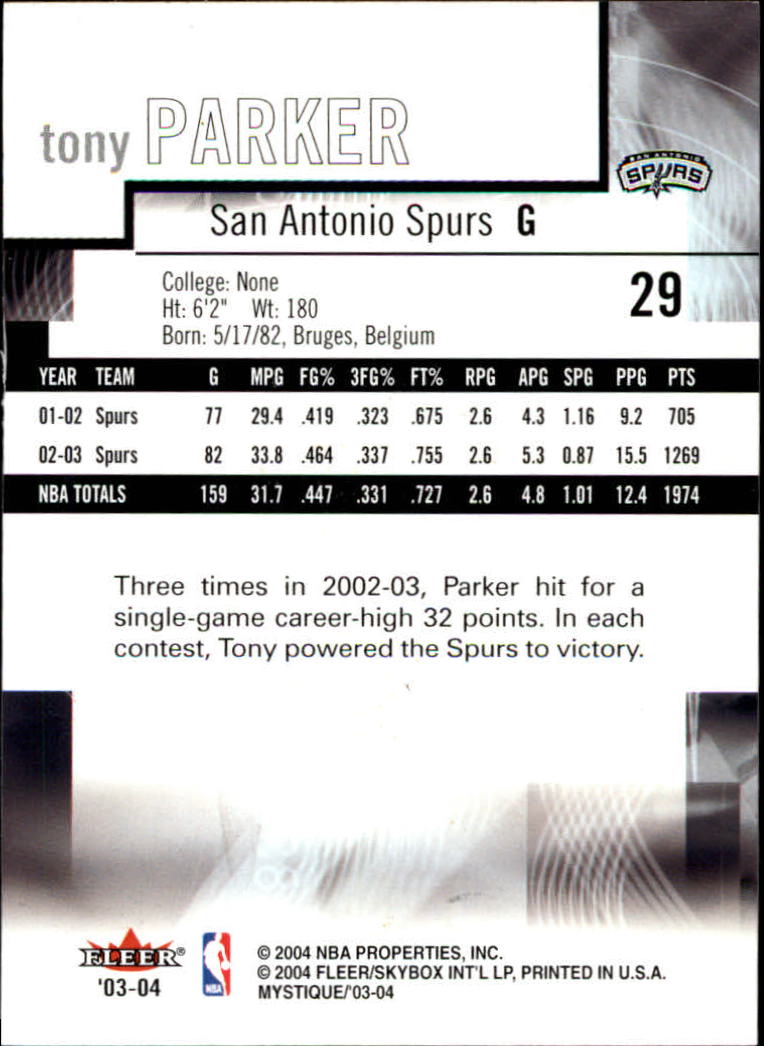 2003/2004 Mystique (Fleer) Basketball - Picture 59 of 231