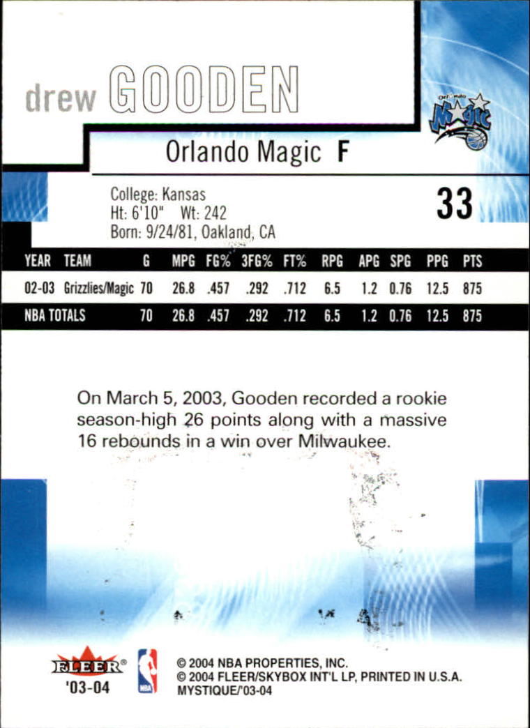 2003/2004 Mystique (Fleer) Basketball - Picture 67 of 231