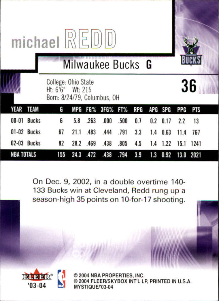 2003/2004 Mystique (Fleer) Basketball - Picture 73 of 231