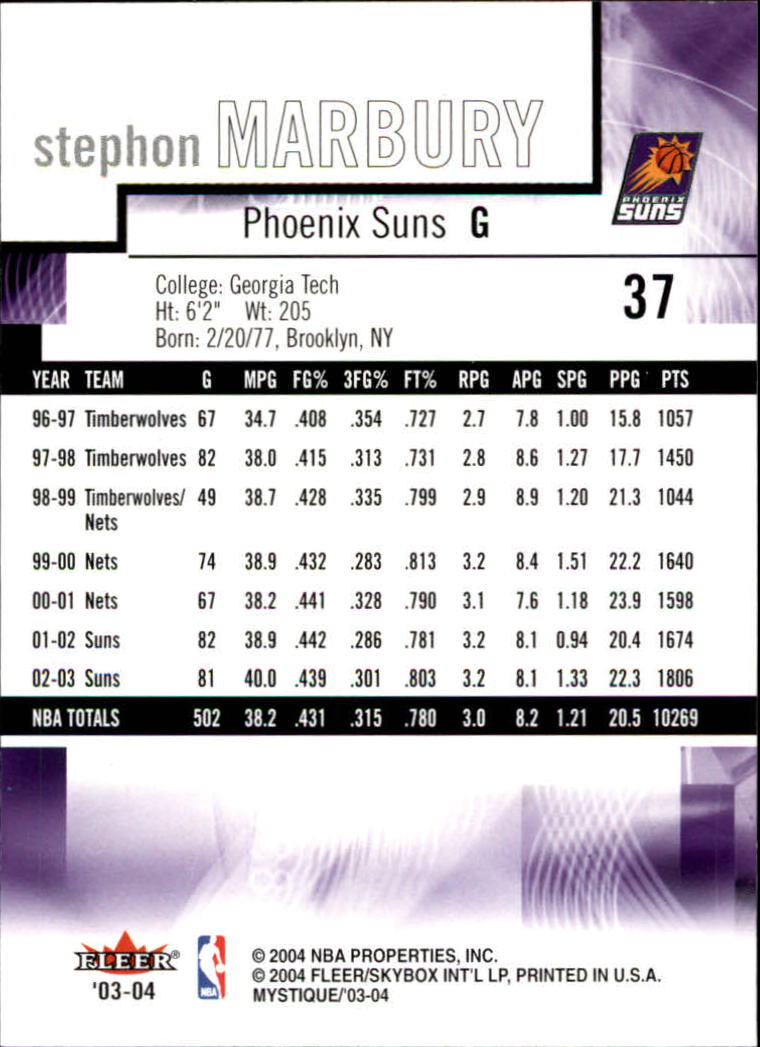 2003/2004 Mystique (Fleer) Basketball - Picture 75 of 231