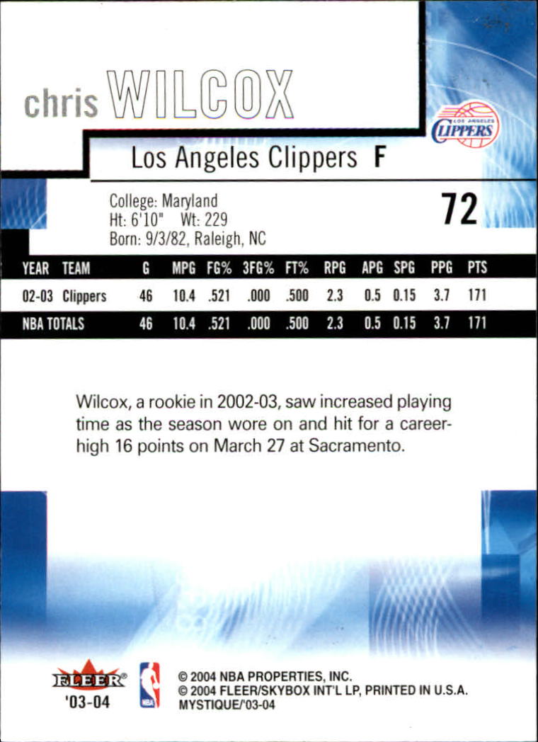 2003/2004 Mystique (Fleer) Basketball - Picture 145 of 231