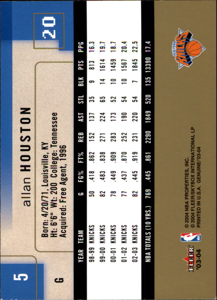 2003/2004 Genuine Insider (Fleer) Basketball - Picture 11 of 216