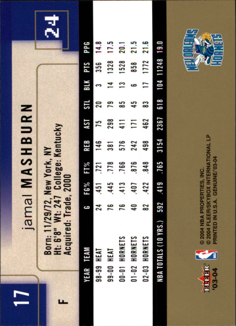 2003/2004 Genuine Insider (Fleer) Basketball - Picture 35 of 216
