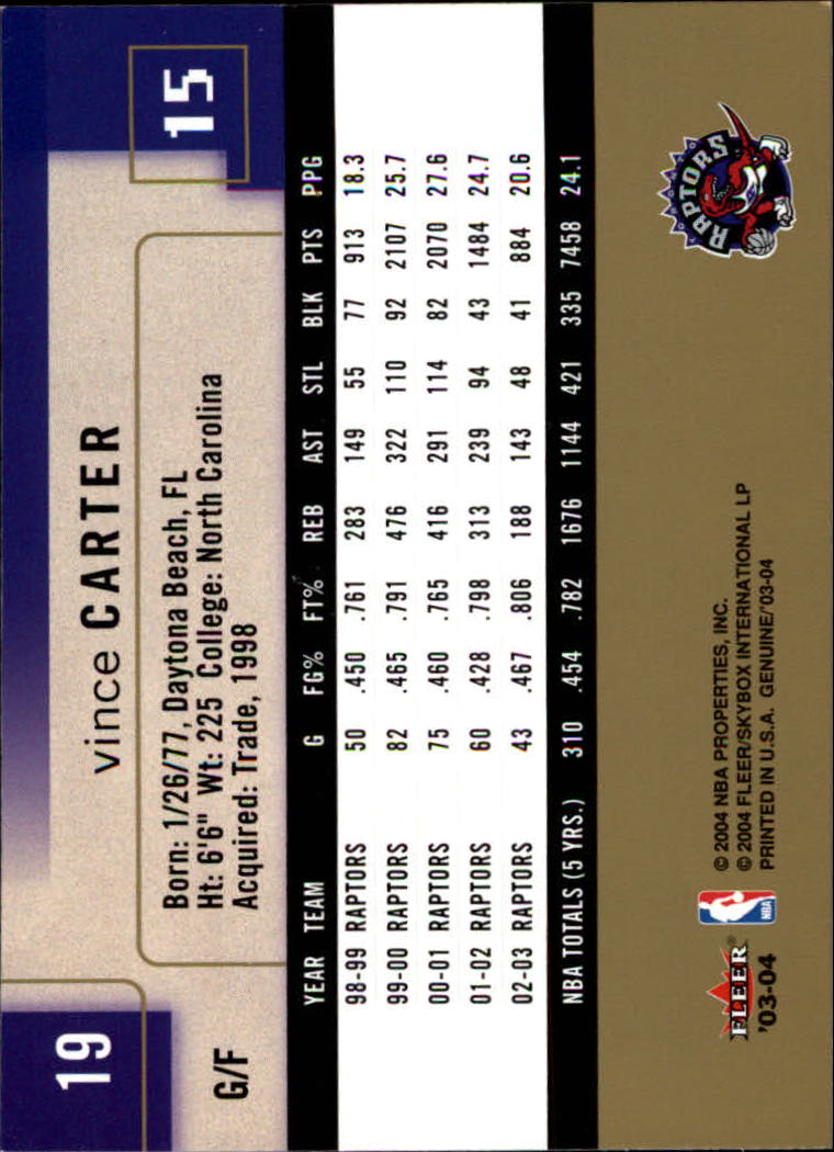 2003/2004 Genuine Insider (Fleer) Basketball - Picture 39 of 216