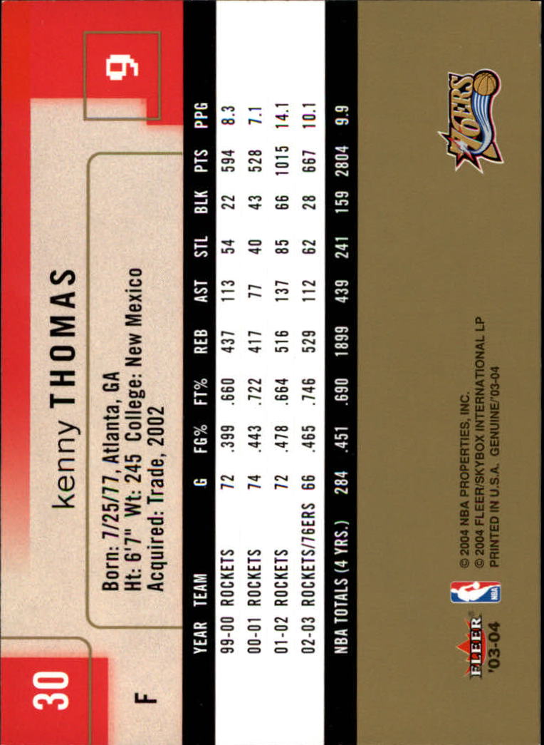 2003/2004 Genuine Insider (Fleer) Basketball - Picture 61 of 216