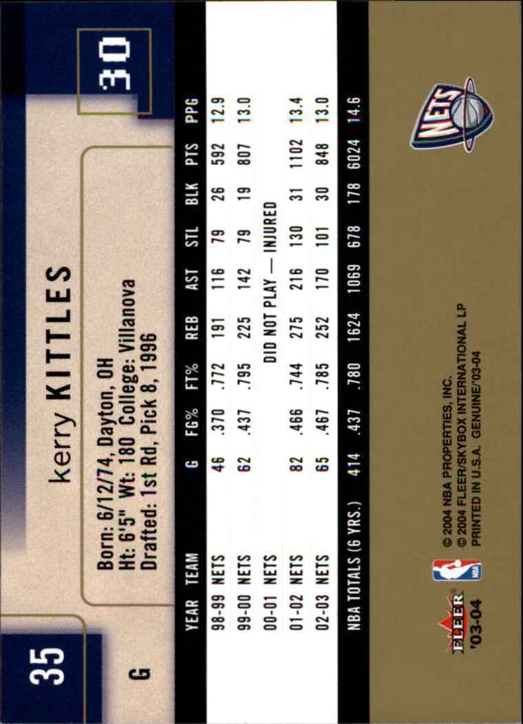 2003/2004 Genuine Insider (Fleer) Basketball - Picture 71 of 216