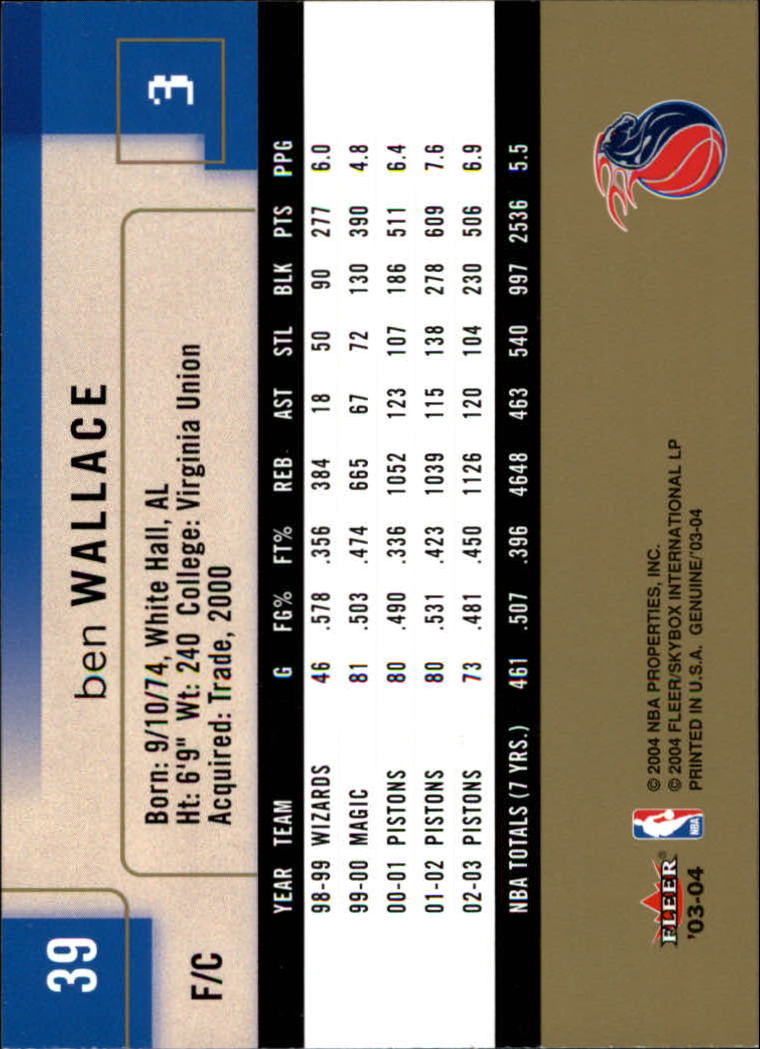 2003/2004 Genuine Insider (Fleer) Basketball - Picture 79 of 216