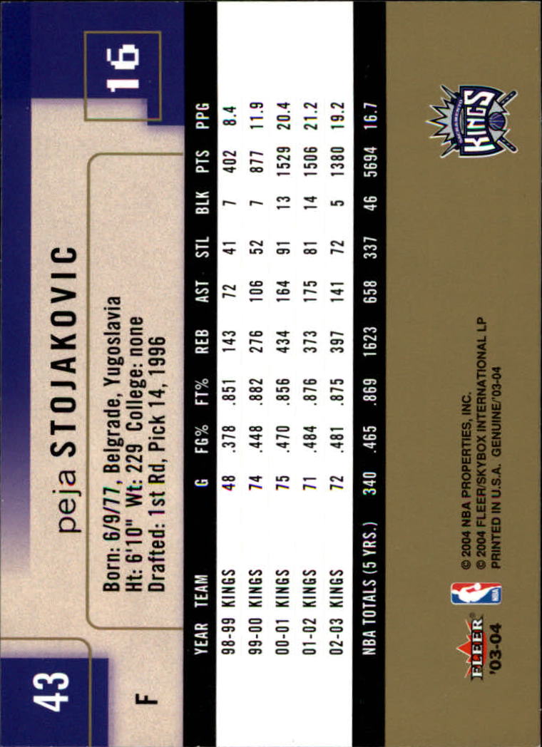 2003/2004 Genuine Insider (Fleer) Basketball - Picture 87 of 216