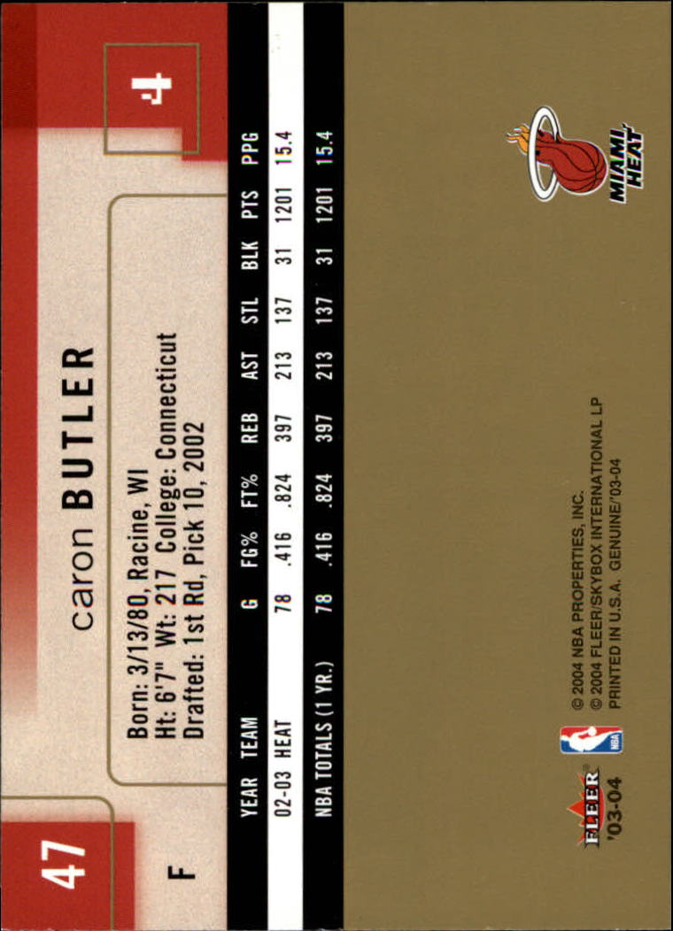 2003/2004 Genuine Insider (Fleer) Basketball - Picture 95 of 216