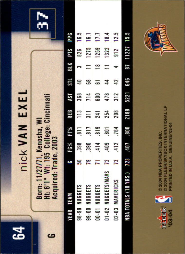 2003/2004 Genuine Insider (Fleer) Basketball - Picture 129 of 216