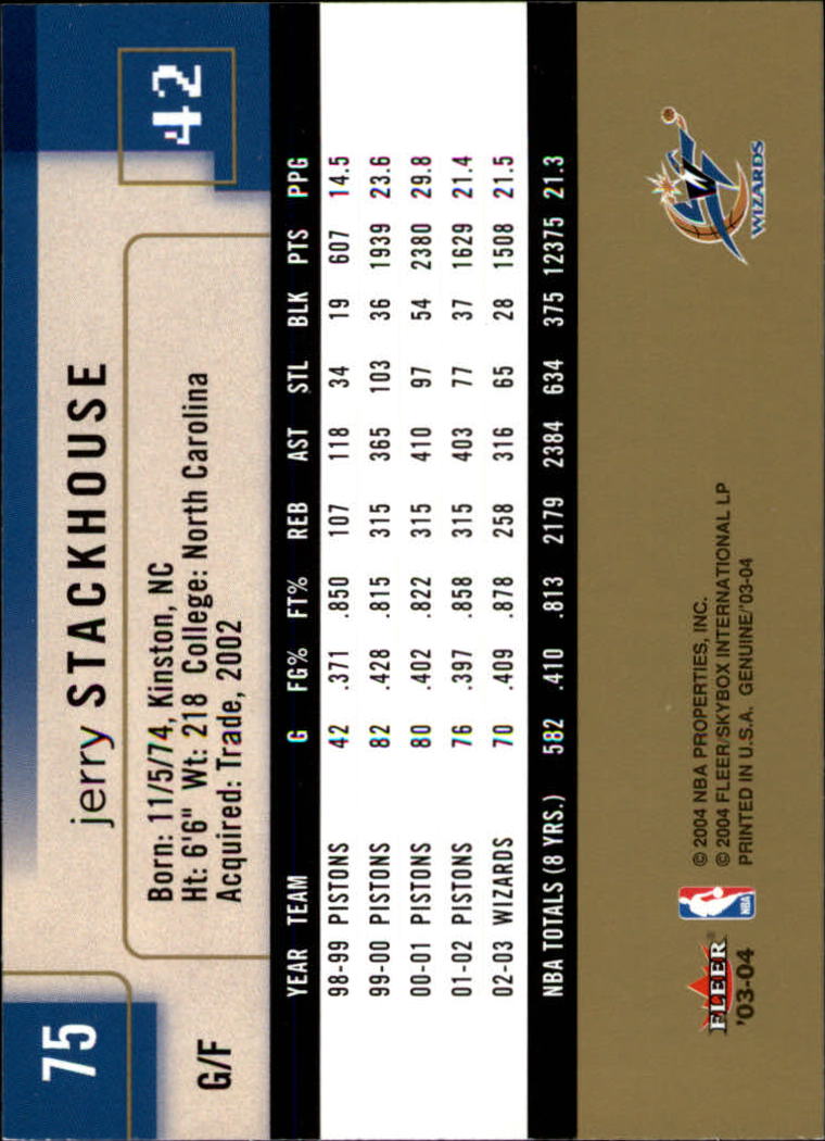 2003/2004 Genuine Insider (Fleer) Basketball - Picture 151 of 216