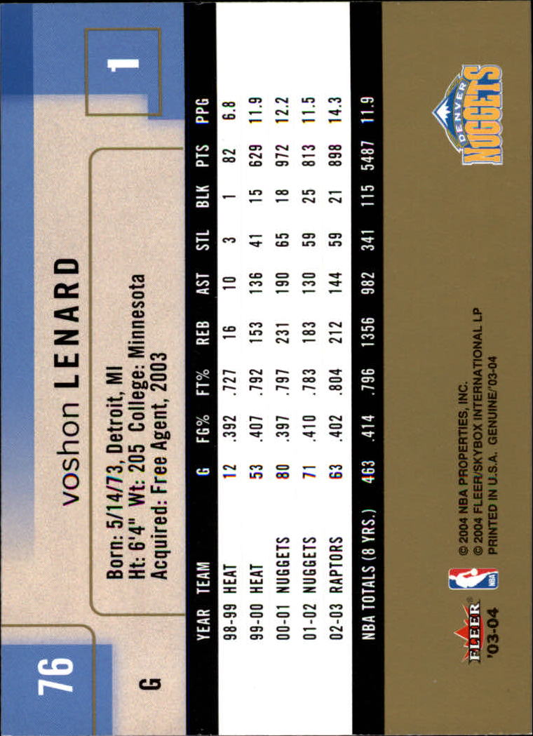 2003/2004 Genuine Insider (Fleer) Basketball - Picture 153 of 216