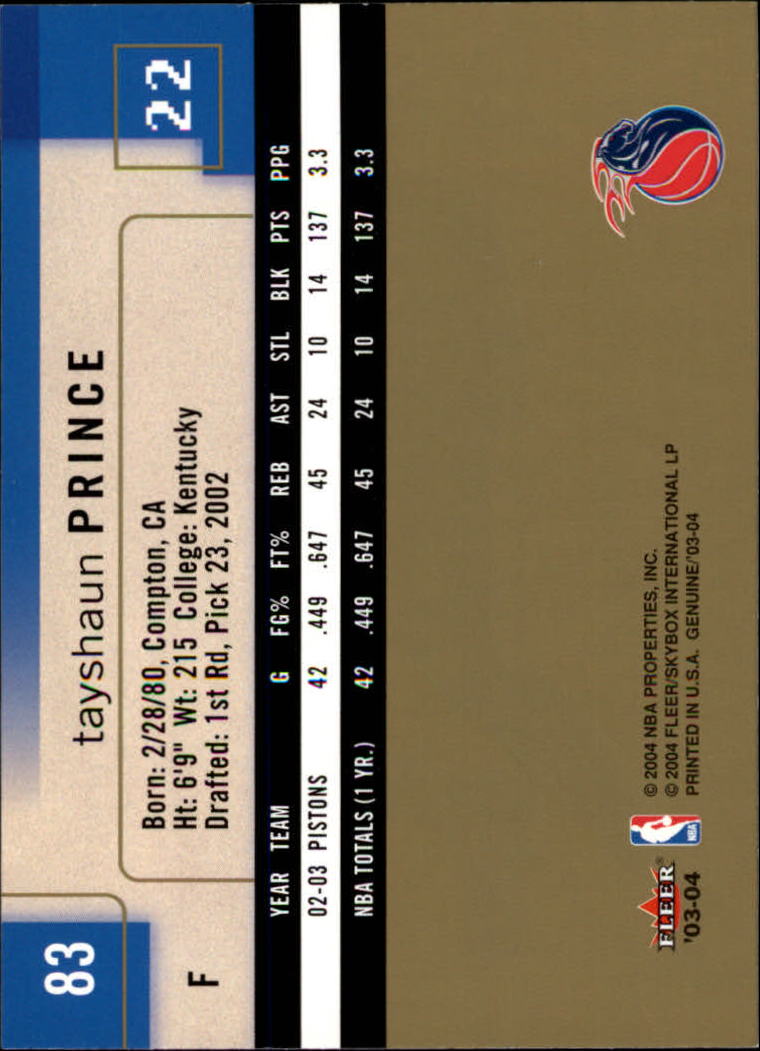 2003/2004 Genuine Insider (Fleer) Basketball - Picture 167 of 216