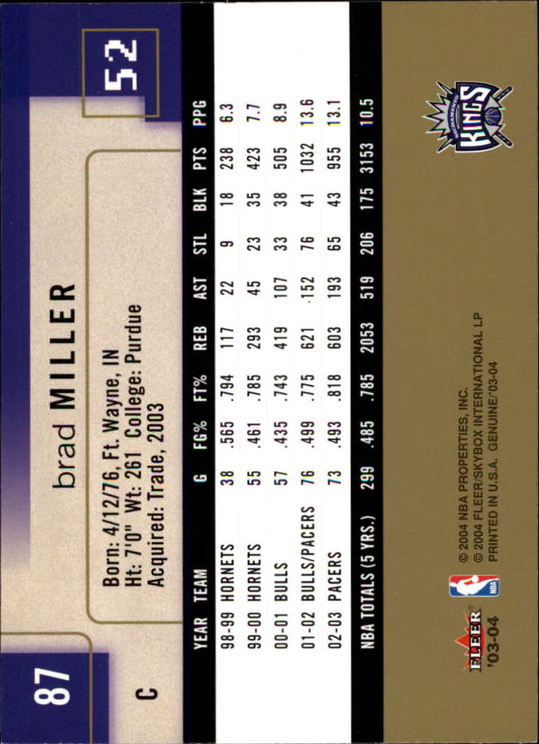 2003/2004 Genuine Insider (Fleer) Basketball - Picture 175 of 216