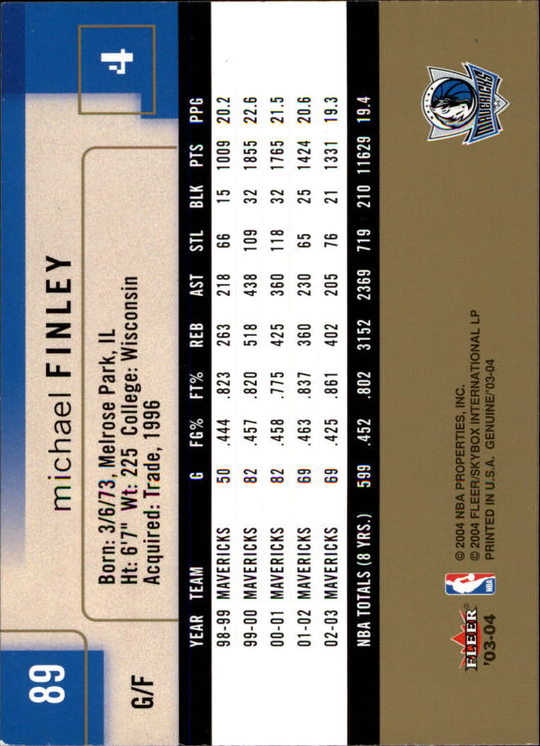 2003/2004 Genuine Insider (Fleer) Basketball - Picture 179 of 216