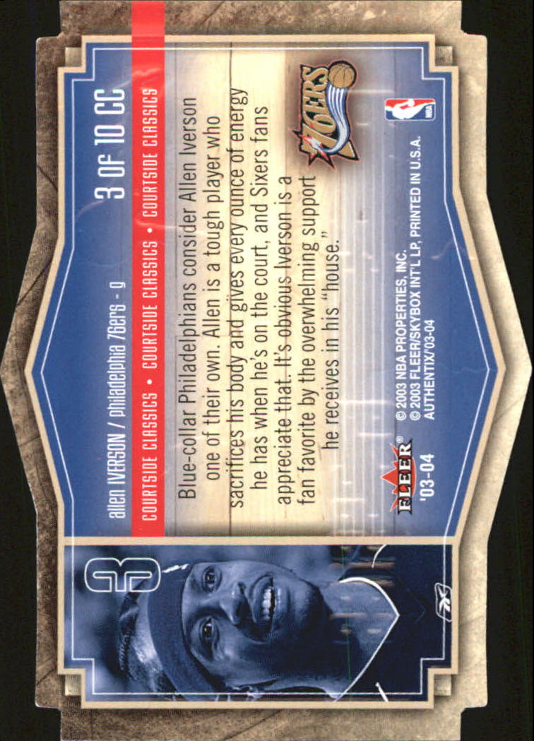 2003/2004 Authentix (Fleer) Basketball - Picture 281 of 319