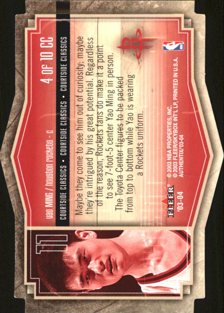 2003/2004 Authentix (Fleer) Basketball - Picture 283 of 319