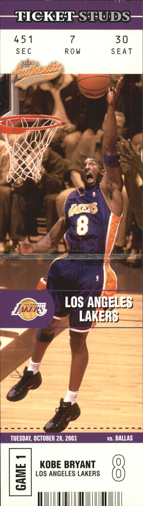 2003/2004 Authentix (Fleer) Basketball - Picture 304 of 319