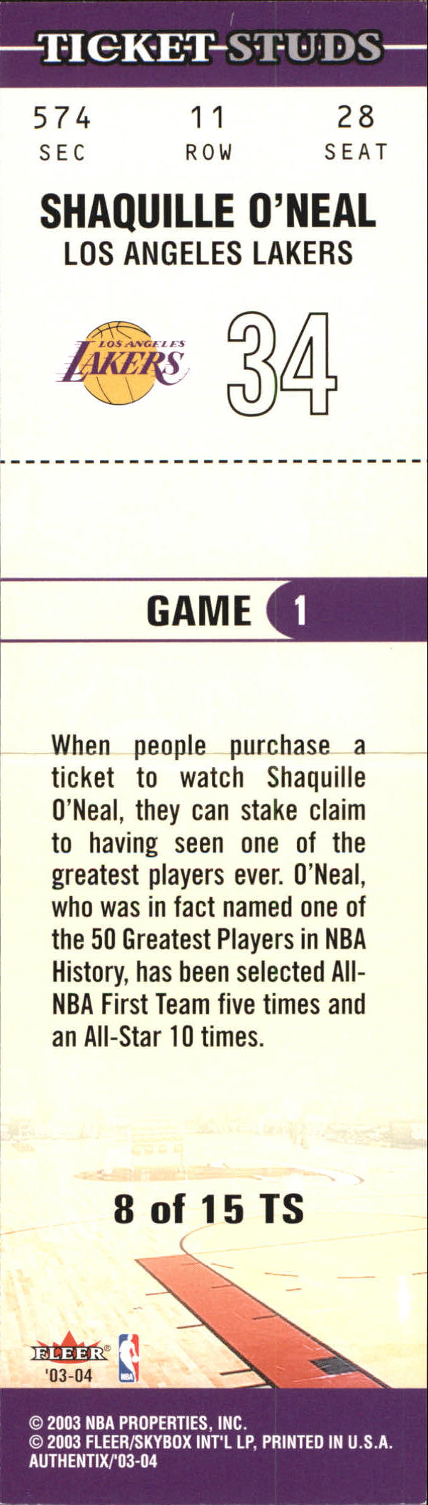 2003/2004 Authentix (Fleer) Basketball - Picture 307 of 319