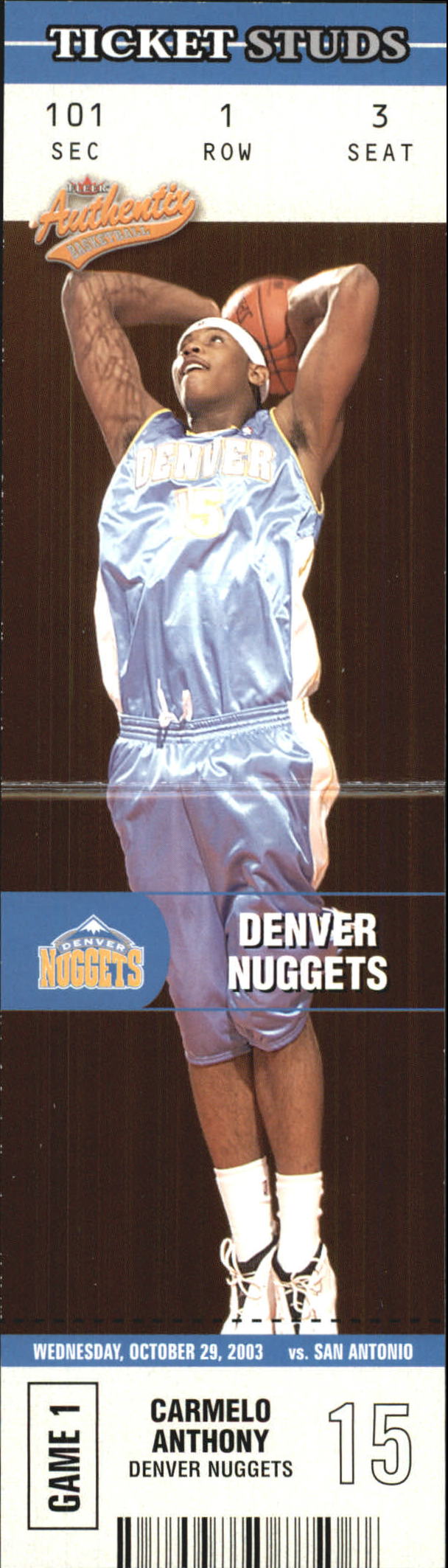 2003/2004 Authentix (Fleer) Basketball - Picture 314 of 319