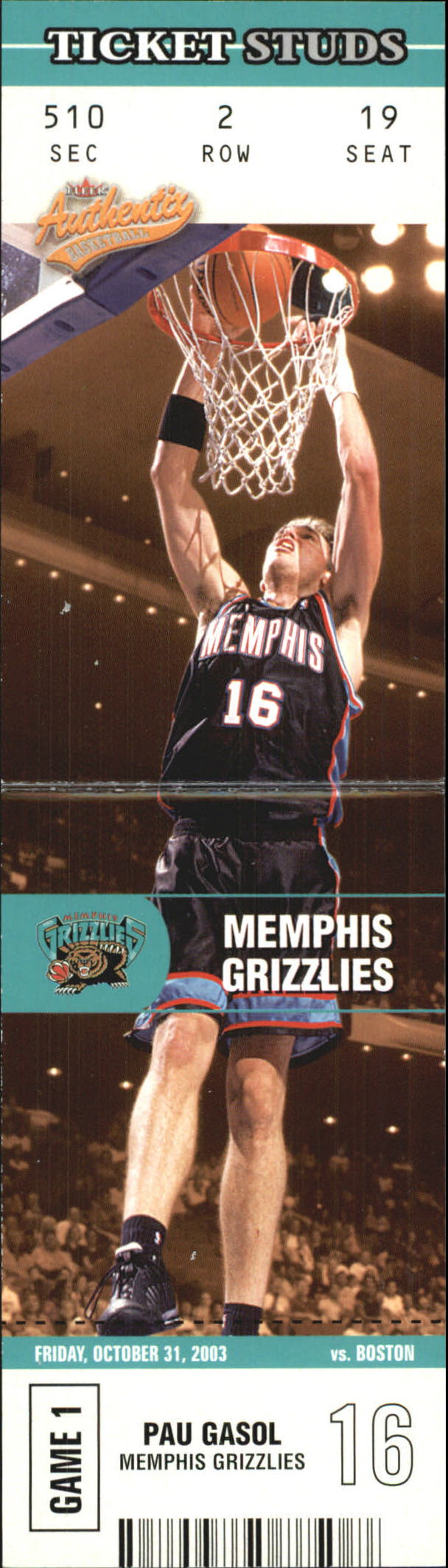 2003/2004 Authentix (Fleer) Basketball - Picture 316 of 319