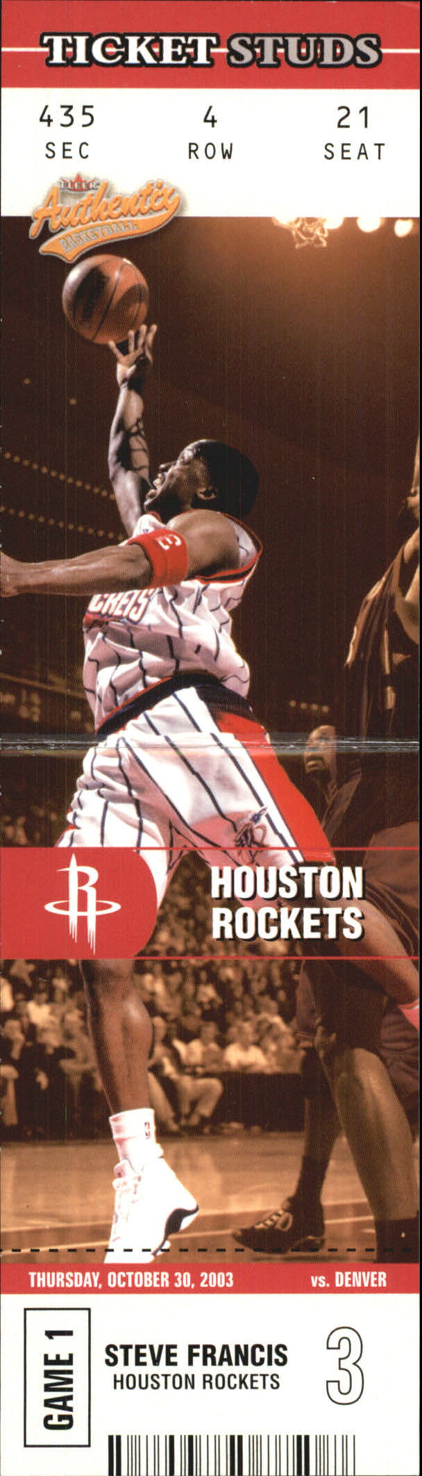2003/2004 Authentix (Fleer) Basketball - Picture 318 of 319