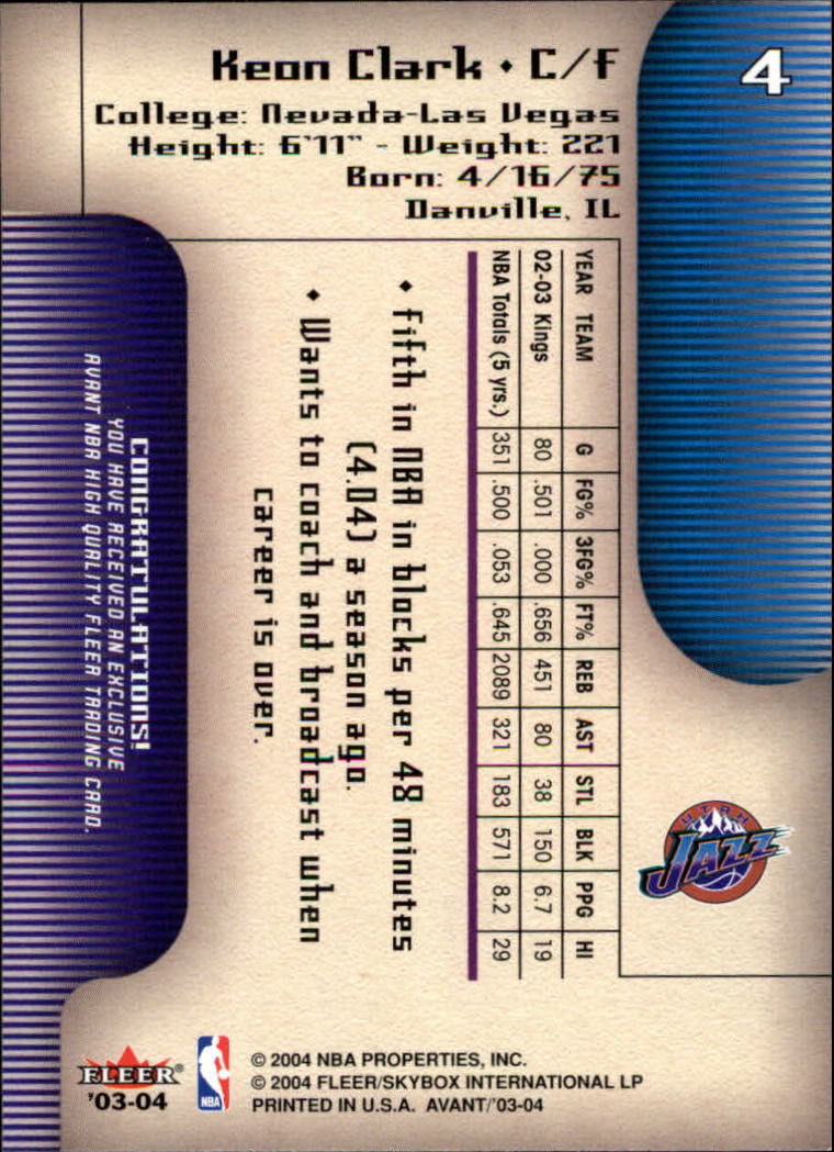 2003/2004 Avant (Fleer) Basketball - Picture 9 of 131