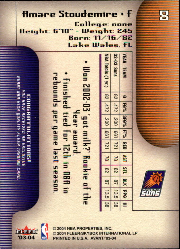 2003/2004 Avant (Fleer) Basketball - Picture 17 of 131