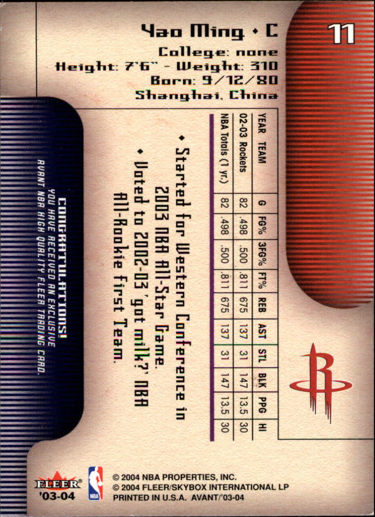 2003/2004 Avant (Fleer) Basketball - Picture 23 of 131