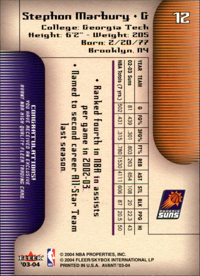 2003/2004 Avant (Fleer) Basketball - Picture 25 of 131