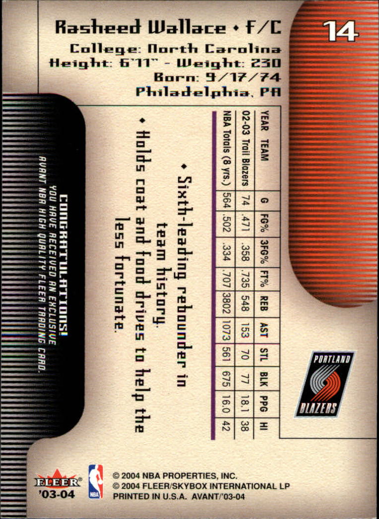 2003/2004 Avant (Fleer) Basketball - Picture 29 of 131