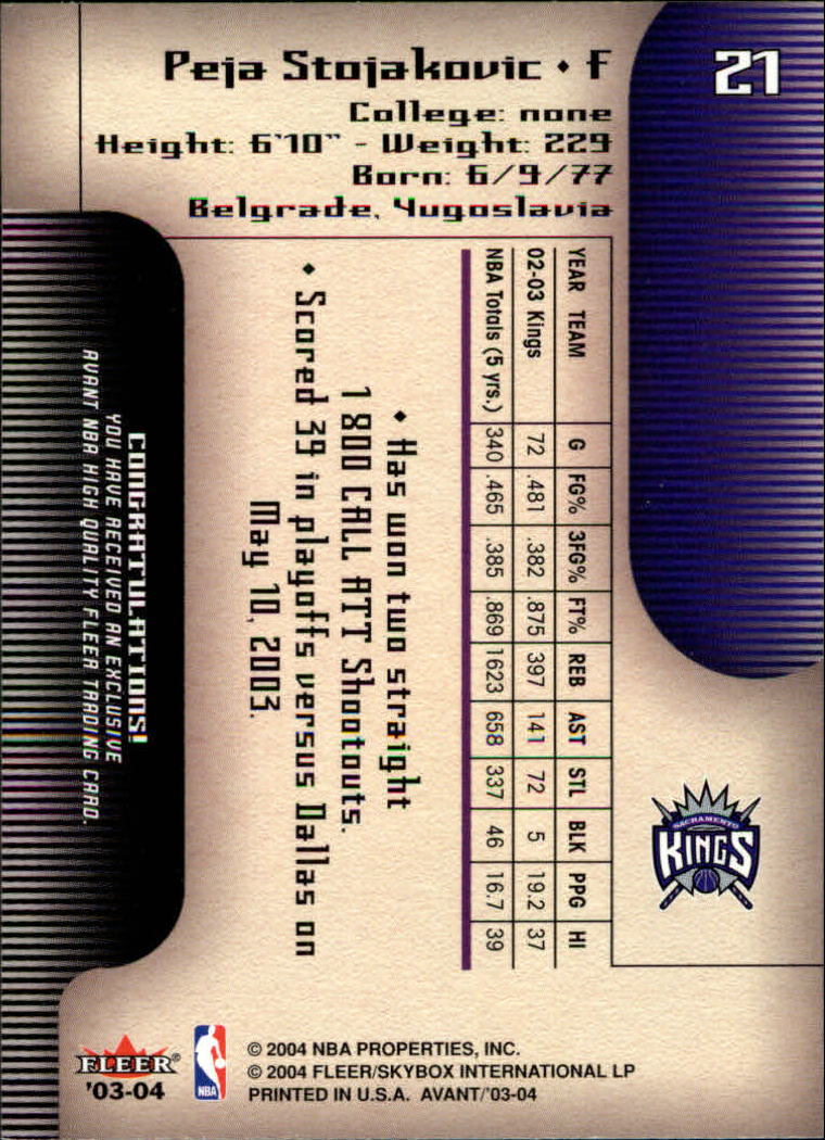 2003/2004 Avant (Fleer) Basketball - Picture 43 of 131