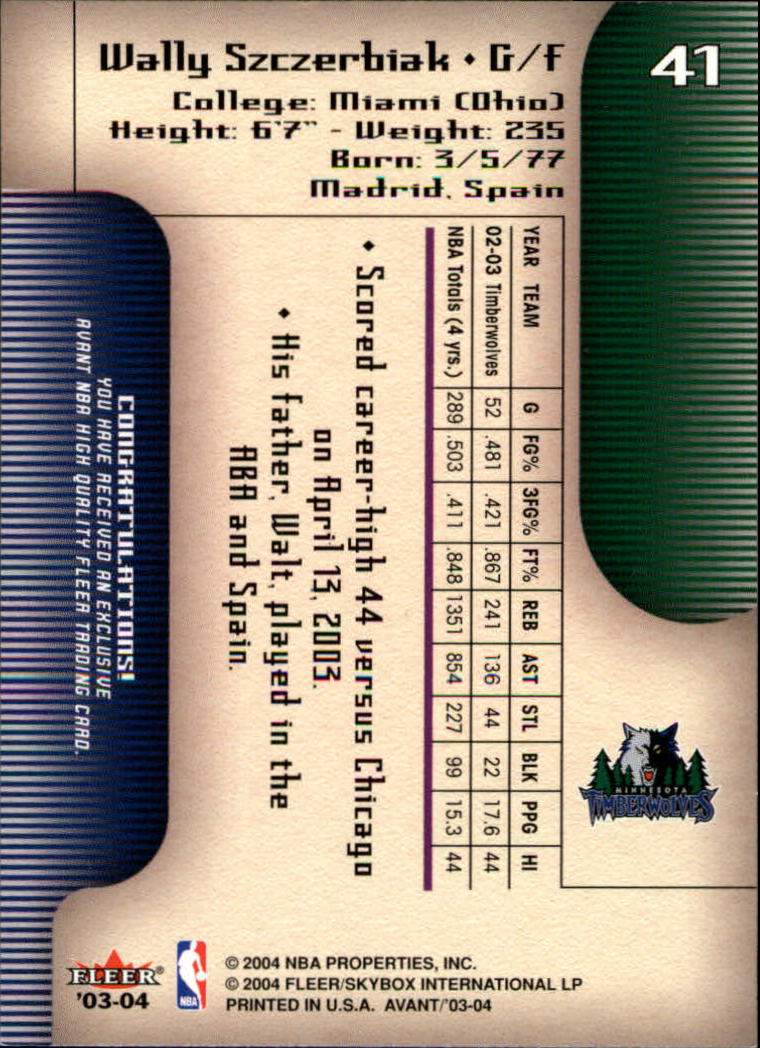 2003/2004 Avant (Fleer) Basketball - Picture 83 of 131