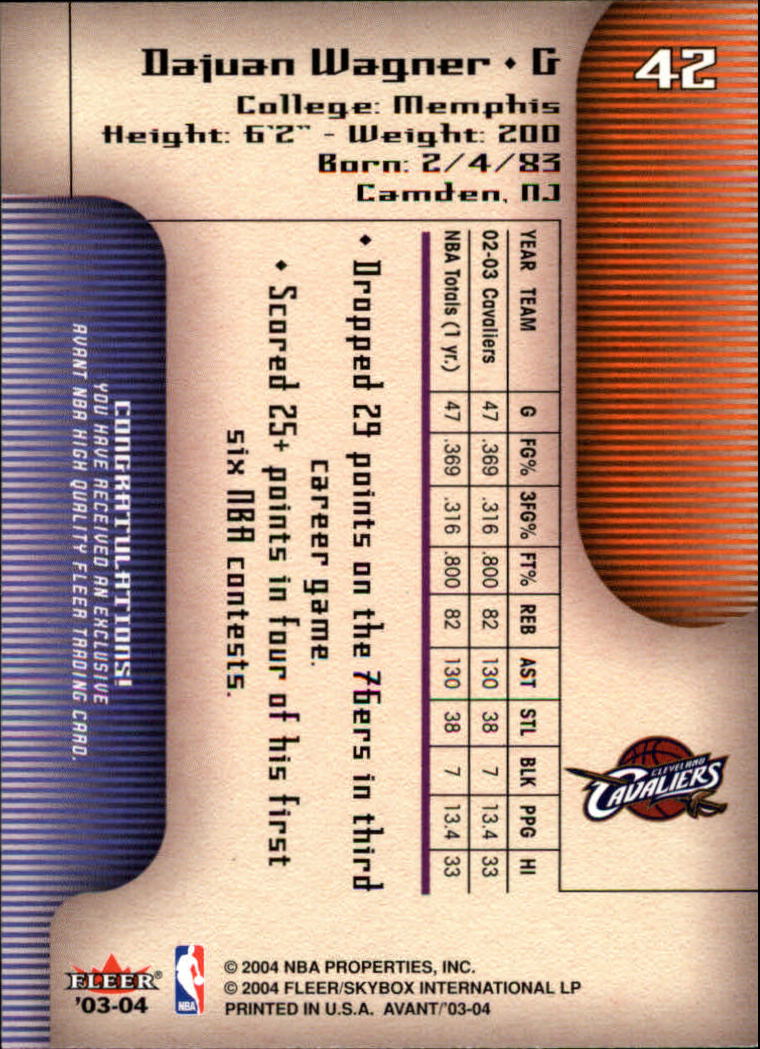 2003/2004 Avant (Fleer) Basketball - Picture 85 of 131
