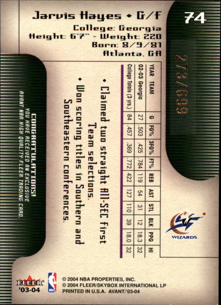2003/2004 Avant (Fleer) Basketball - Picture 117 of 131