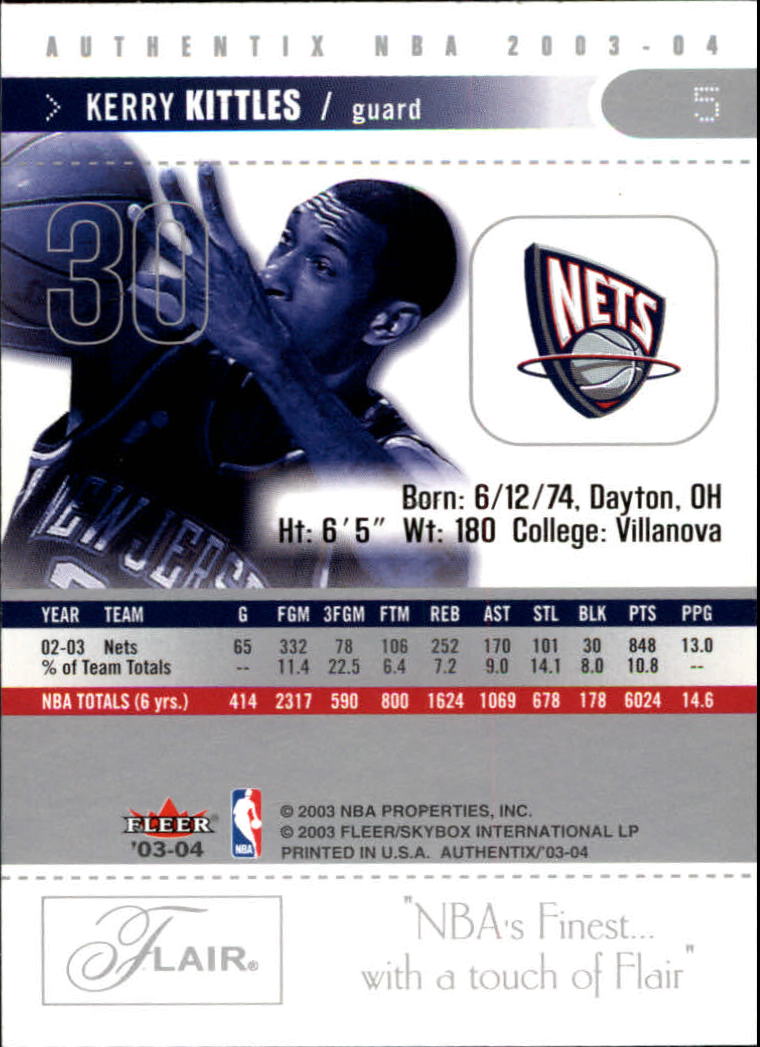 2003/2004 Authentix (Fleer) Basketball - Picture 11 of 319