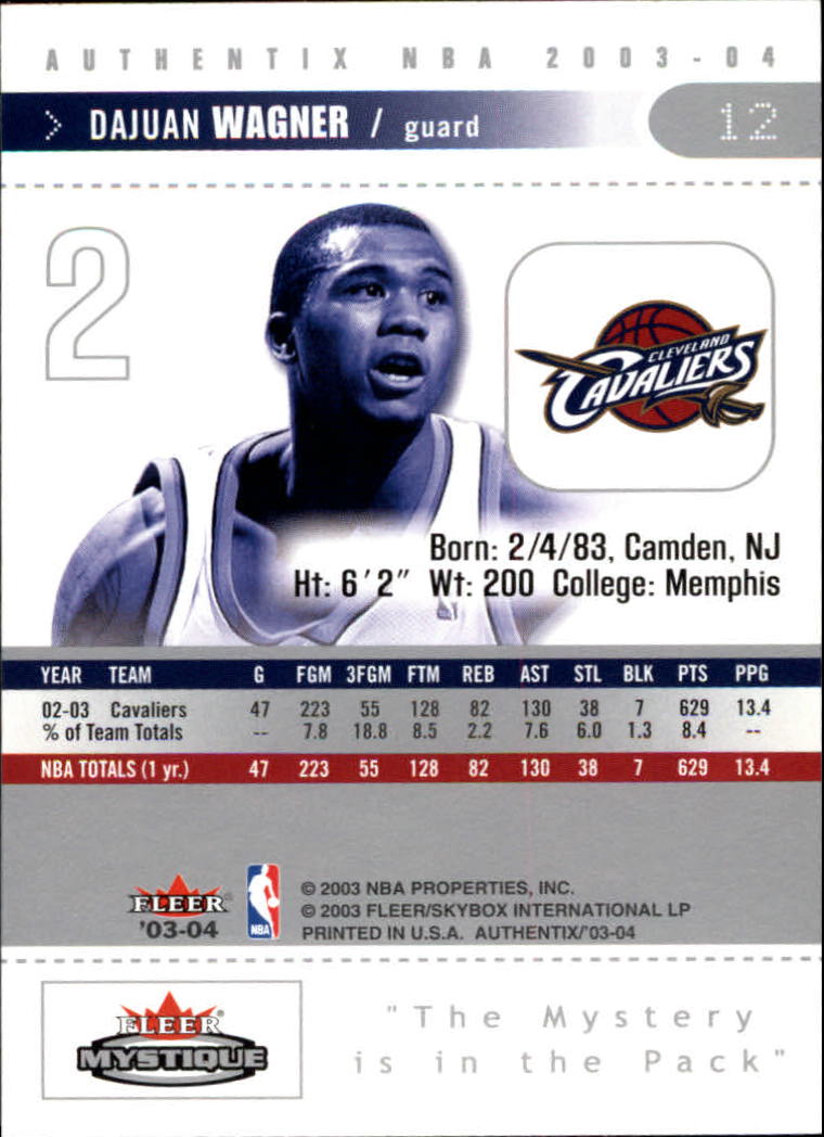 2003/2004 Authentix (Fleer) Basketball - Picture 25 of 319