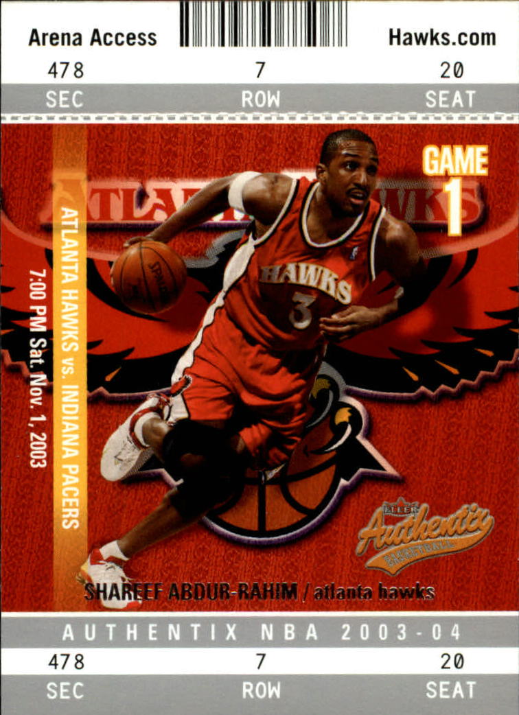 2003/2004 Authentix (Fleer) Basketball - Picture 36 of 319