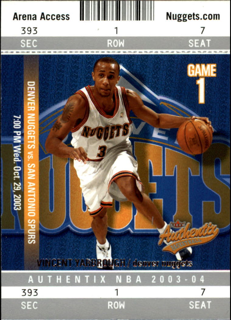 2003/2004 Authentix (Fleer) Basketball - Picture 40 of 319