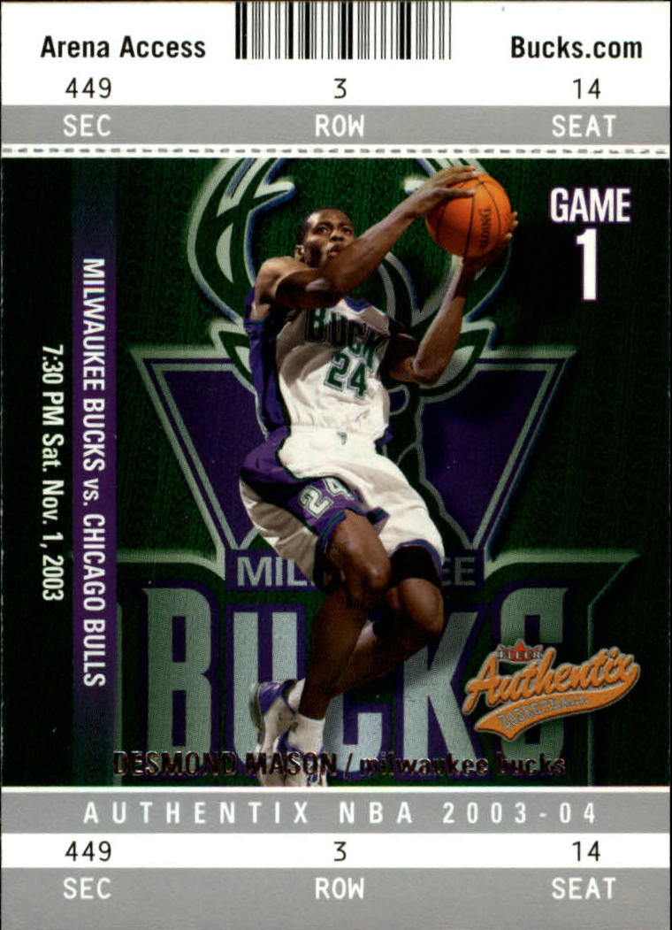 2003/2004 Authentix (Fleer) Basketball - Picture 44 of 319