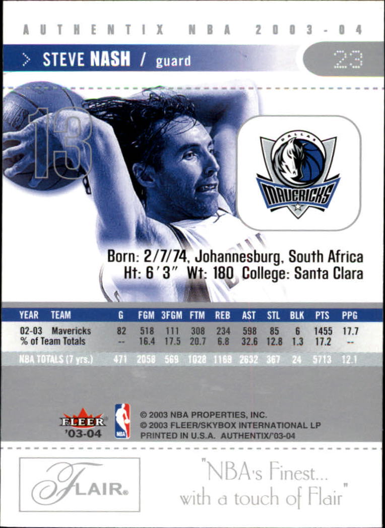 2003/2004 Authentix (Fleer) Basketball - Picture 47 of 319
