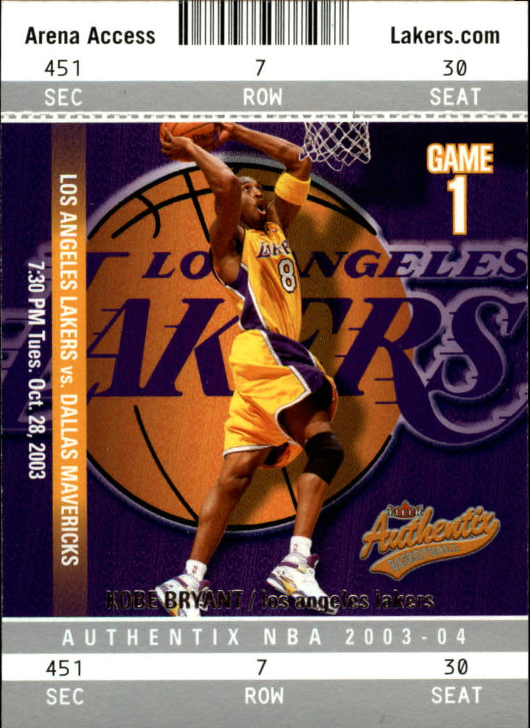 2003/2004 Authentix (Fleer) Basketball - Picture 50 of 319