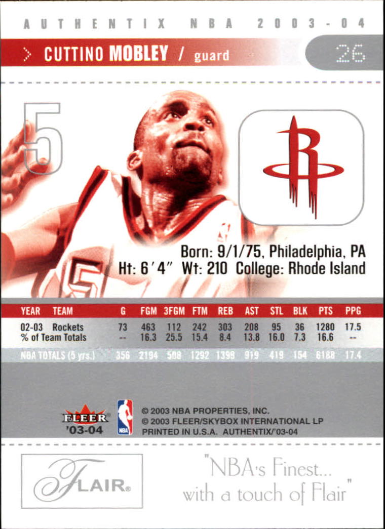 2003/2004 Authentix (Fleer) Basketball - Picture 53 of 319