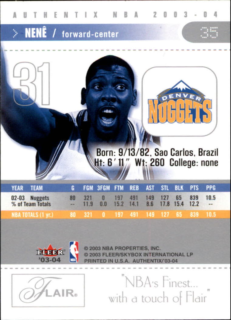 2003/2004 Authentix (Fleer) Basketball - Picture 71 of 319