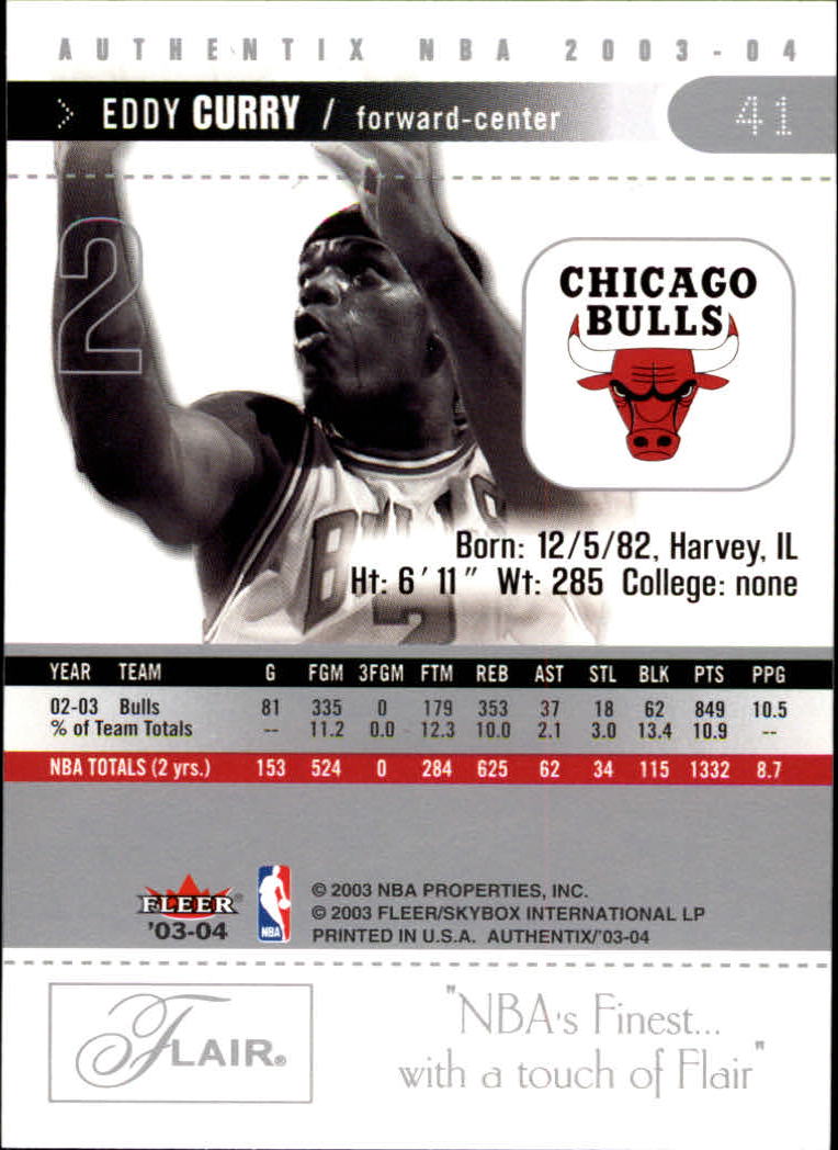 2003/2004 Authentix (Fleer) Basketball - Picture 83 of 319